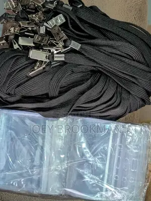 New ID Card Holders With Matching Lanyard Blue, Black Red