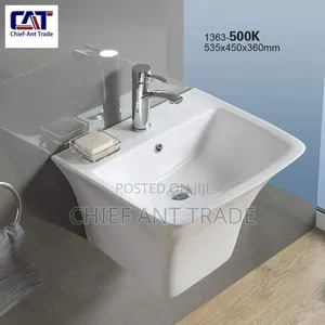 Nx 104 Ceramic Basin Hung White | Quality Grade | Durable Construction | Residential & Commercial | All Accessories Available