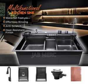 High Tech Kitchen Sink With Tap Cup Wash Soap Dispenser