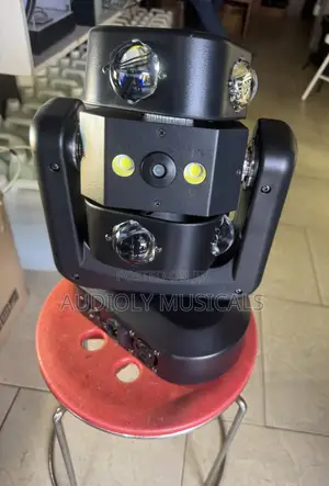 Kingkon Moving Head | RGBW 4-in-1 LEDs | Pan & Tilt Motors | DMX512 | Sound-Activated | Gobo & Prism Effects | Stage Grade