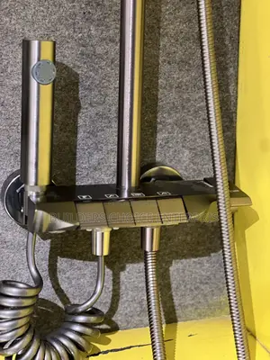 4in1 Multi Shower _Telephone Shower (456) | Anti-Rust Stainless Steel | Overhead + Hand Shower + Shattaf | Hot & Cold Thermostatic | 4-in-1 Available