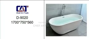 Bath Tub D-9020 | Acrylic / Fibreglass / Cast Iron | Hydrotherapy Jets | LED & Bluetooth Options | P-Trap Waste Included