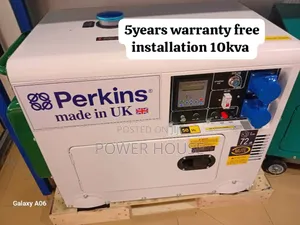 Titan Watts 10kva 13000watts Perkins Diesel Generator 10kv | Brand New | 100% Copper Engine | Silent Operation | Key Start | 1-Year Warranty