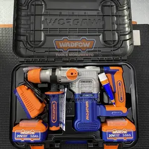 20v Cordless Rotary Hammer + 9pcs Accessories Set - Wlm1b282 | Rotary Hammer Drill | SDS+ / SDS-Max | 800W–1800W | Drilling, Chiselling & Hammer Modes | Anti-Vibration