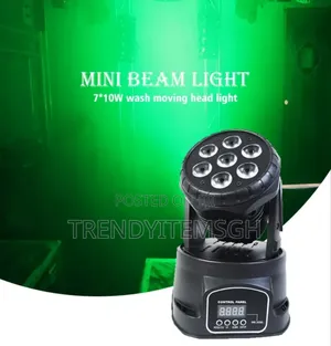 18x3w Rgb Mini Led Moving Head Light | RGBW 4-in-1 LEDs | Pan & Tilt Motors | DMX512 | Sound-Activated | Gobo & Prism Effects | Stage Grade