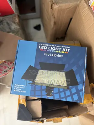 Pro Led 600 With Batteries, Adapter, Tripod Stand | LED Panel | Adjustable Colour Temp | Remote Control | Tripod Stand Included | Photo & Video Grade