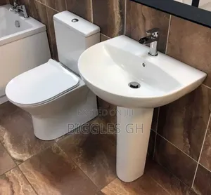 Wc With Basin- Slim Tank Wc + Basin | Ceramic Glaze | P & S Trap Options | Dual Flush / Press Top | UK / Italian Standard | 10+ Year Durability