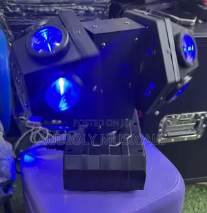 Led Moving Head | RGBW 4-in-1 LEDs | Pan & Tilt Motors | DMX512 | Sound-Activated | Gobo & Prism Effects | Stage Grade
