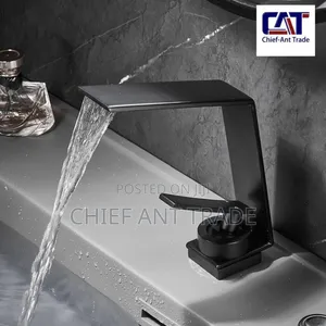 Black Curved Tap / Faucet. GWS-010 | Stainless Steel / Brass | Hot & Cold | Single & Double Handle | Ceramic Disc Cartridge | Anti-Drip