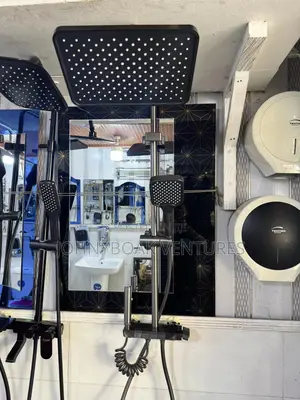 Aluminium Grey Shower System | Anti-Rust Stainless Steel | Overhead + Hand Shower + Shattaf | Hot & Cold Thermostatic | 4-in-1 Available