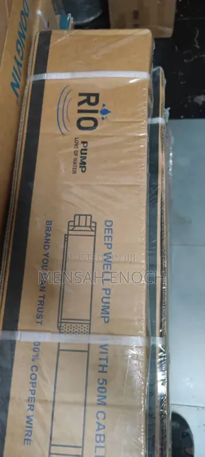 1.5 Hp Borehole Pump - Rio | Stainless Steel Body | 4" Slim Line | 30–150m Head | 30/50m Cable Included | Italian/German Technology