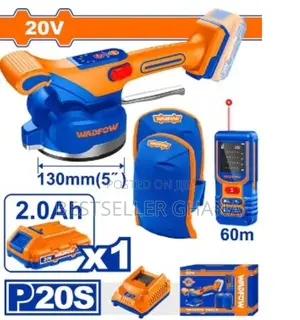 Cordless Tile Vibration Machine Combo Kit | 20V Cordless Combo Kit | Brushless Motor | 2×2.0Ah Batteries + Charger | Multiple Tools Included