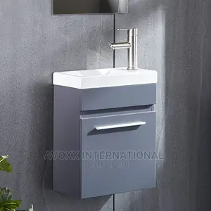 Delavin 16"Bathroom Vanity and Sink Combo W/ White Ceramic