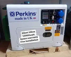 Attain Electric Energy Perkins 10kva 13000watt Generator | Perkins / Honda / Kama Engine | Silent Canopy | 100% Copper Alternator | Key & Auto Start | 1–5 Year Warranty