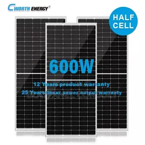 600w Mono Half Cell Panel