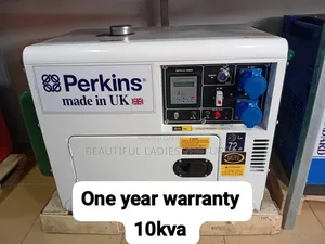 Perkins 10KVA Digital-Board Key-Start Silent Diesel Generator – Warranty
