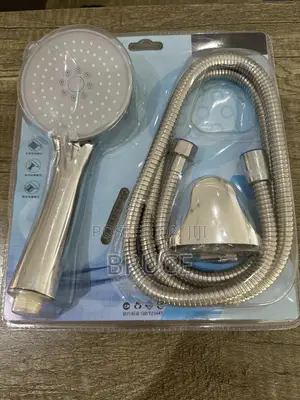 Chrome Shower Head Set – Multi-Function Handheld Shower With Hose