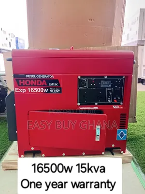 Dependable Honda Generator 15kva 16500watt | Brand New | 100% Copper Engine | Silent Operation | Key Start | 1-Year Warranty
