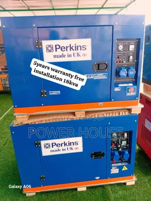 Tower Edge 18kva Perkins Diesel Generator 18kva Perkins | Perkins Engine | 100% Copper Alternator | Silent Canopy | Key/Auto Start | ATS Compatible | Commercial Grade