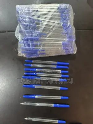 Wholesale Blue Crystal Pens – 100pcs Bulk Pack (Ghc 1.25/Pc)