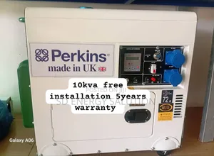 Swagwatt Perkins 10kva Diesel 13000watts Diesel Generator | Perkins / Honda / Kama Engine | Silent Canopy | 100% Copper Alternator | Key & Auto Start | 1–5 Year Warranty