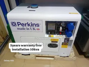 Crystal Perkins Diesel 10kva 13000watts 10kva | Brand New | 100% Copper Engine | Silent Operation | Key Start | 1-Year Warranty