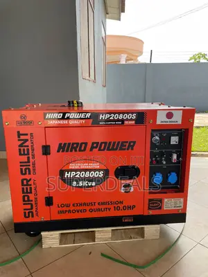 8.5kva Hiro Power Diesel Generator | Brand New | 100% Copper Engine | Silent Operation | Key Start | 1-Year Warranty