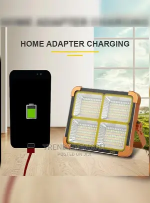 100w Rechargeable Portable Emergency Solar Floodlight | Brand New | 100% Copper Engine | Silent Operation | Key Start | 1-Year Warranty