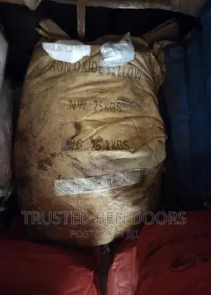 Yellow Pigment [25kg Iron Oxide] For Construction Works | Premium Quality | Interior & Exterior Use | High Coverage | Weatherproof & Washable | Used – Inspected & Good Condition