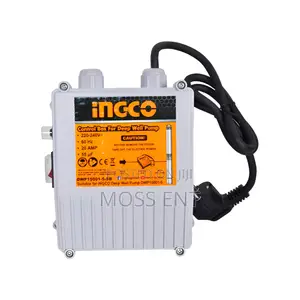 Ingco Control Box for Deep Well Pump 3hp - Dwp22001-Sb | Stainless Steel Body | 4" Slim Line | 30–150m Head | 30/50m Cable Included | Italian/German Technology