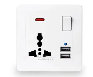 Dyeson Universal Socket With 2-Usb Neon Indicator Lights