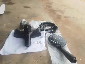 Black Telephone Shower Faucet Tap, Two in One Antirust