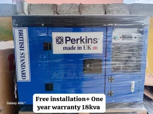 Always Ready Generator 18kva Diesel Perkins Uk Made 18kva | Brand New | 100% Copper Engine | Silent Operation | Key Start | 1-Year Warranty