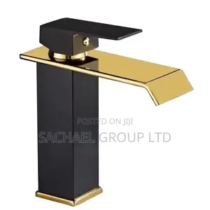 Black and Gold Basin Tap