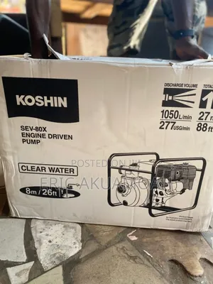 Koshin-Koshin Water Pump | Electric / Petrol / Diesel | 0.5HP–20HP | Self-Priming | 1"–3" Outlets | Single & Three Phase Available