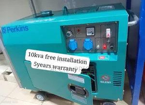 Reduced Emissions Perkins 10kva 13000watts Diesel Generator | Perkins / Honda / Kama Engine | Silent Canopy | 100% Copper Alternator | Key & Auto Start | 1–5 Year Warranty