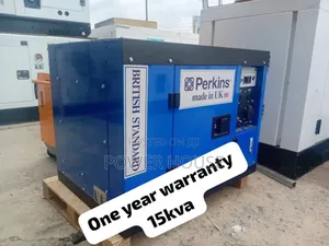 Blue Perkins Diesel 15kva Silent Generator Perkins 10kva Uk | Perkins / Honda / Kama Engine | Silent Canopy | 100% Copper Alternator | Key & Auto Start | 1–5 Year Warranty