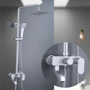3 Set Complete Shower System | Anti-Rust Stainless Steel | Overhead + Hand Shower + Shattaf | Hot & Cold Thermostatic | 4-in-1 Available