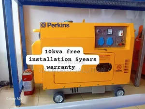 More Than Back Up It's Breakthrough Perkins 10kva Diesel | Perkins / Honda / Kama Engine | Silent Canopy | 100% Copper Alternator | Key & Auto Start | 1–5 Year Warranty