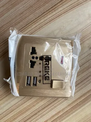 Ireke Universal Wall Socket With Dual Usb Charging Ports(Singlesocket)