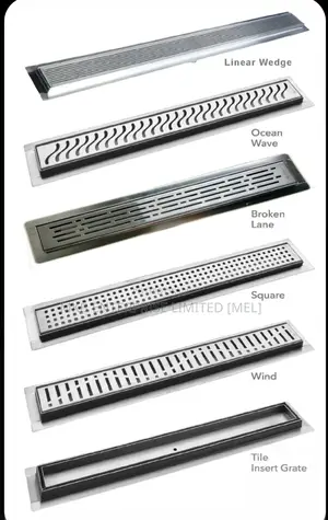 Long Black Floor Drain | Stainless Steel / Metal | Anti-Odour Seal | Anti-Rust Coating | 10cm–60cm Options | Anti-Insect Barrier