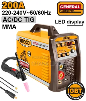 Inverter Ac Dc Tig/Mma Welding Machine - Ing-Acdctig2001 | Brand New | 100% Copper Engine | Silent Operation | Key Start | 1-Year Warranty