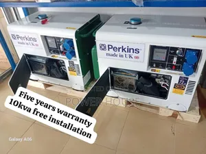 Powerful Equipment Perkins Diesel Engine 10kva 13000watts | Brand New | 100% Copper Engine | Silent Operation | Key Start | 1-Year Warranty