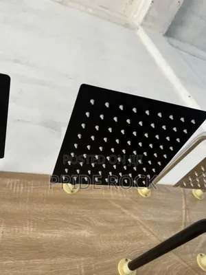 Black Shower Arm, Overhead Shower 8" and 6" | Anti-Rust Stainless Steel | Overhead + Hand Shower + Shattaf | Hot & Cold Thermostatic | 4-in-1 Available