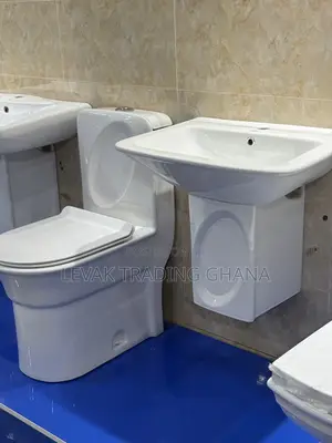 MCL Watercloset and Short Pedestal Basin Hanging Sink