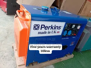 Grid Power 10kva Perkins Diesel 13000watts Generator | Perkins / Honda / Kama Engine | Silent Canopy | 100% Copper Alternator | Key & Auto Start | 1–5 Year Warranty