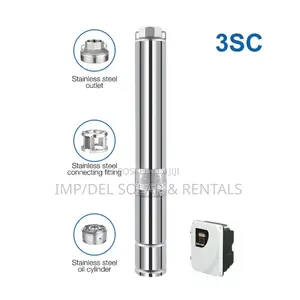 2hp Solar Submersible Borehole Water Pump System | Stainless Steel Body | 4" Slim Line | 30–150m Head | 30/50m Cable Included | Italian/German Technology