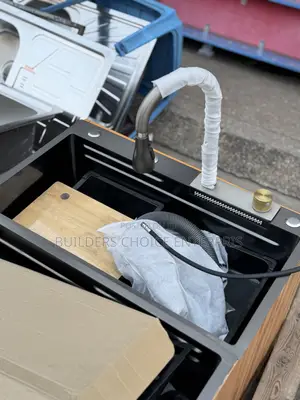 Water Fall Single Bowl Sink With Complete Accessories_sink