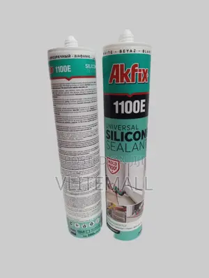 Akfix 1100e Mold Proof Universal Silicon Sealant (Clear) | Fast-Curing | High-Bond Strength | Waterproof | Multi-Surface | Construction & DIY Grade