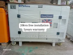 Regalbeacon Perkins 20kva Diesel Generator 20kva Perkins | Perkins / Honda / Kama Engine | Silent Canopy | 100% Copper Alternator | Key & Auto Start | 1–5 Year Warranty